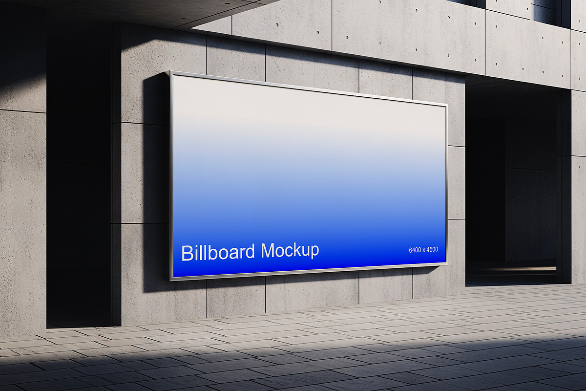 Outdoor Billboard Mockup, an Advertising Mockup by Aquarianz Studio (Photo 1 of 4)