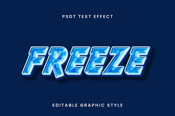 Freeze Crystal Ice Text Effect preview 3