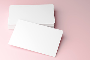 Pile of business cards, top view for, a Business Photo by creadorimatges