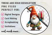 Adorable Christmas Gnome Clipart, an Illustration by RobertsArt (Thumbnail 5 of 7)
