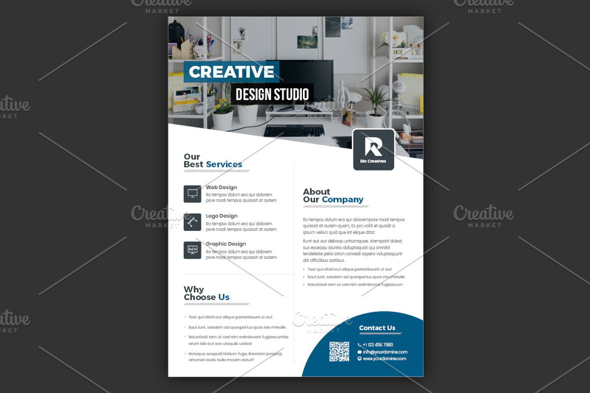 Business Flyer Template, a Flyer Template by Advaita Printables (Photo 3 of 4)
