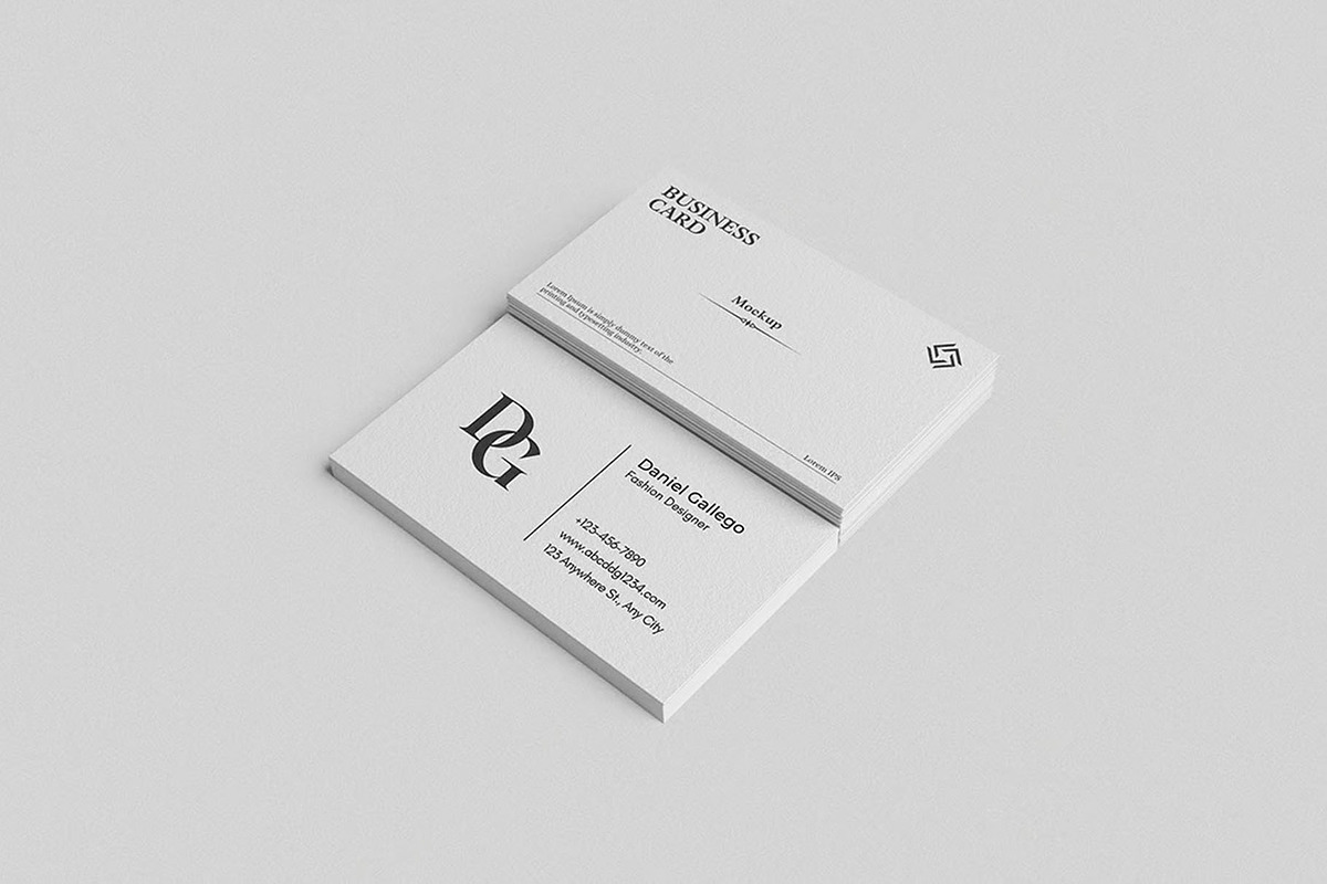Realistic Business card Mockup, an Advertising Mockup by Se٧enStudio (Photo 3 of 4)