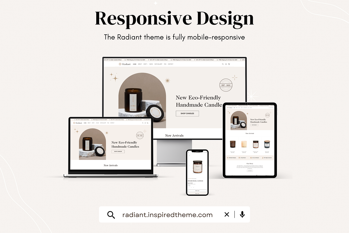 Radiant - Candle Shopify Theme, a Shopify Template by InspiredTheme (Photo 6 of 9)