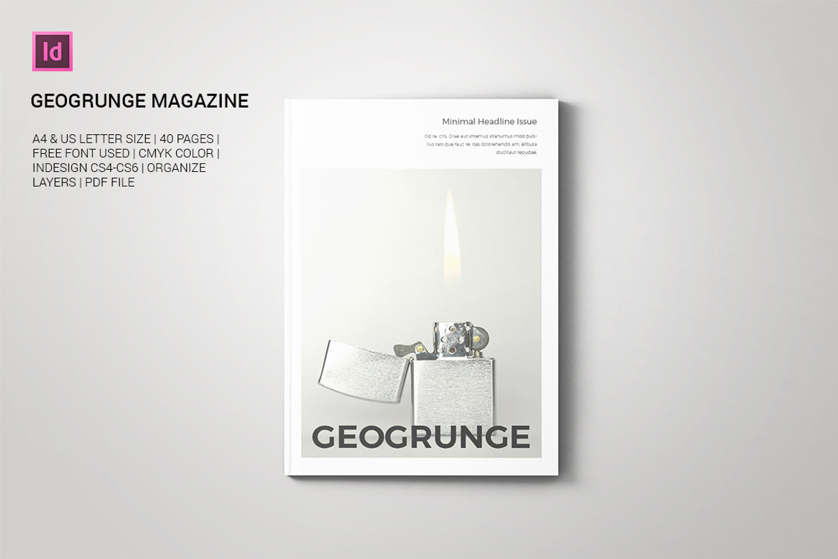 Geogrunge Magazine, a Magazine Template by Bookrak Graphic Design (Photo 1 of 13)