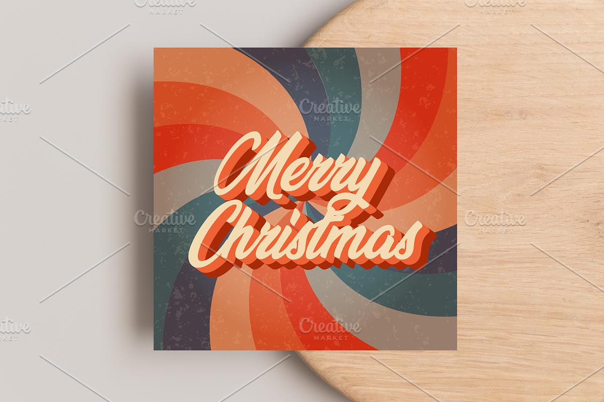 Retro Christmas Greeting Cards, a Decorative Illustration by Art's and patterns (Photo 15 of 19)