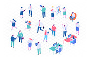 Isometric cartoon people vector set, a Person Illustration by Vector_Art (Thumbnail 5 of 24)