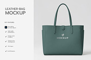 Leather Bag Mockup Template, a Merchandise Mockup by graphypix (Thumbnail 2 of 4)