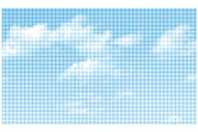Blue Halftone Cloud Sky Background, a Texture Graphic by sivVector (Thumbnail 2 of 3)