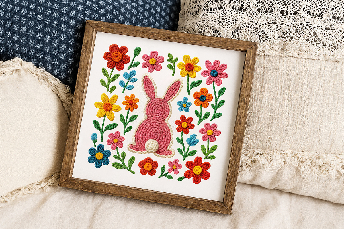 Faux Yarn Boho Easter Design, an Illustration by Libby Wishes (Photo 6 of 6)