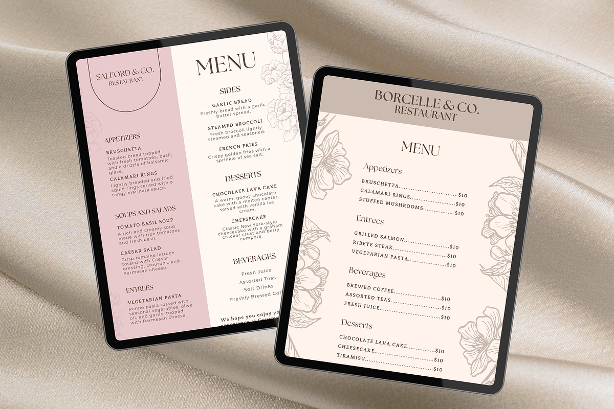 4 Elegant Menu Restaurant Templates, a Templates & Theme by TemplateCastleStore (Photo 5 of 10)