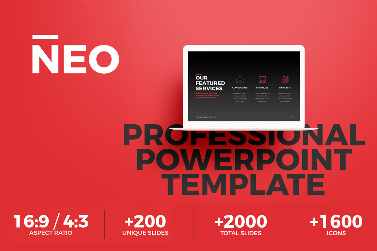 NEO Multipurpose Powerpoint Template, a Presentation Template by INTERARTIVITY (Photo 1 of 6)