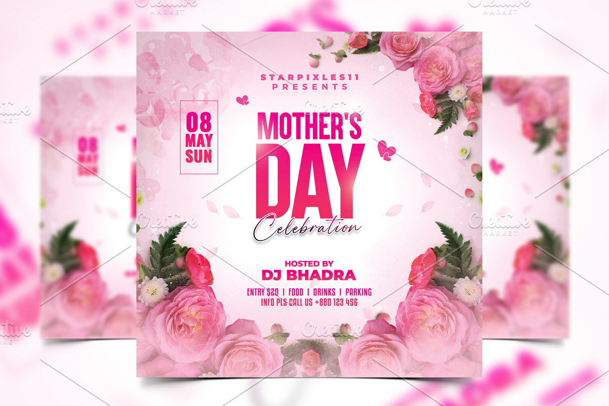 Mothers Day Flyer, a Flyer Template by FlyerPixles(SP11) (Photo 1 of 3)
