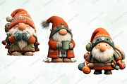 Christmas Gnome Clipart Bundle, an Illustration by Creative Art (Thumbnail 7 of 10)
