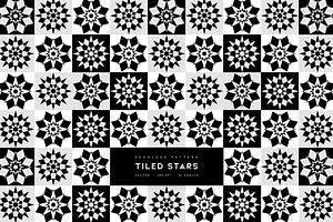 Tiled Stars Vector Seamless Pattern