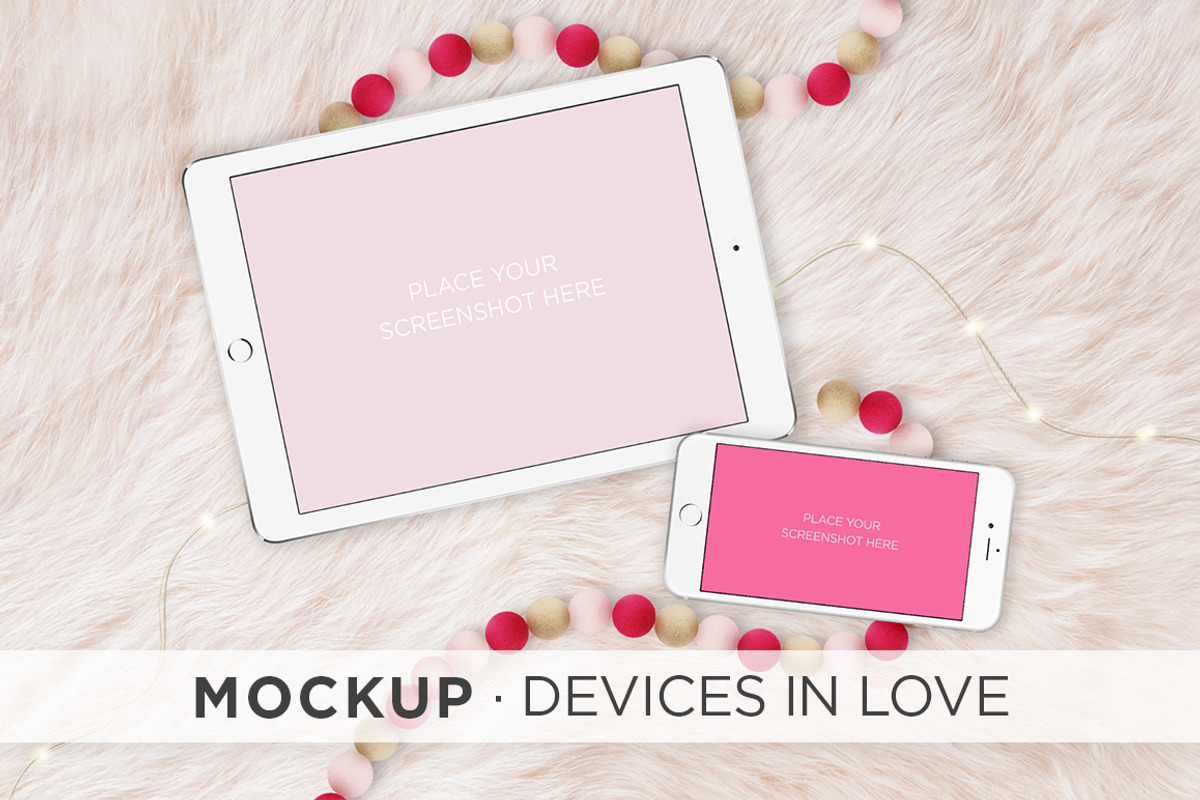 Mockup · Devices in Love, an iPhone Mockup by tomodachi studio (Photo 1 of 4)