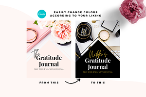 Gratitude Journal Planner Canva