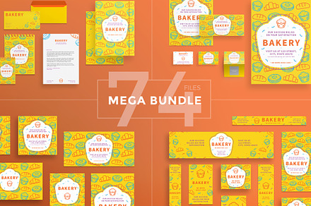 Mega Bundle | Bakery, a Poster Template by Amber Graphics