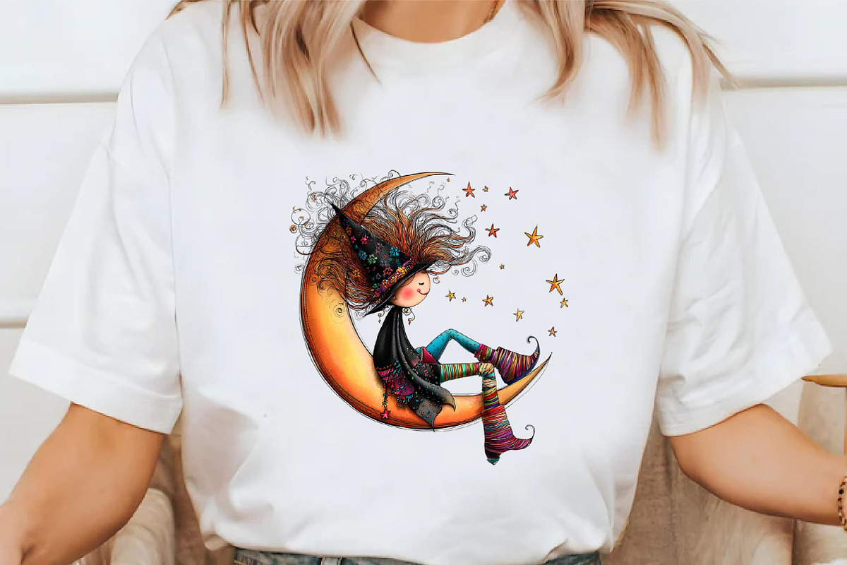 Whimsical Witches Clipart, an Illustration by Libby Wishes (Photo 4 of 7)