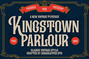 Kingstown parlour, a Slab Serif Font by Damarletter