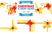 Christmas and New Year Backgrounds, a Decorative Illustration by TAlex (Thumbnail 1 of 6)