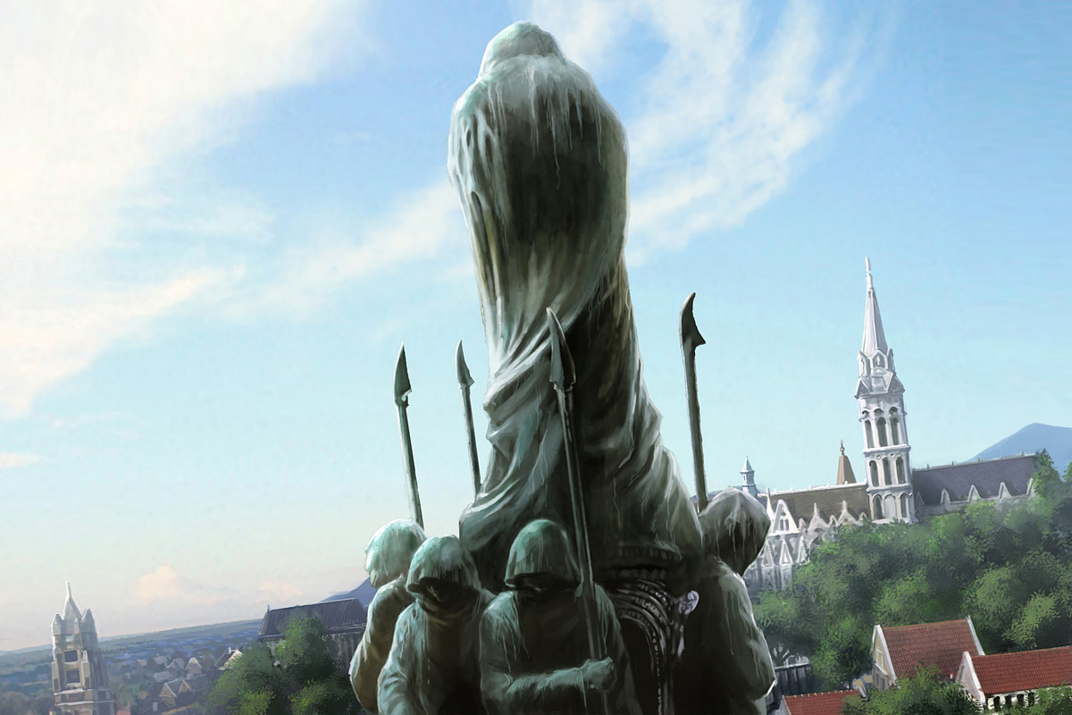 Statue, an Illustration by Clonefront