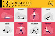 33 Yoga Poses Illustration, an Illustration by Kursat Unsal (Thumbnail 2 of 6)