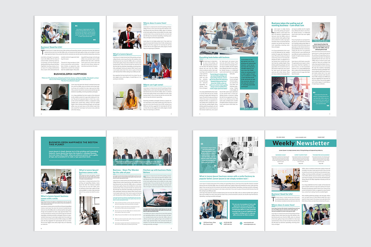 Weekly Newsletter Template, a Stationery Template by Amit Debnath (Photo 5 of 7)