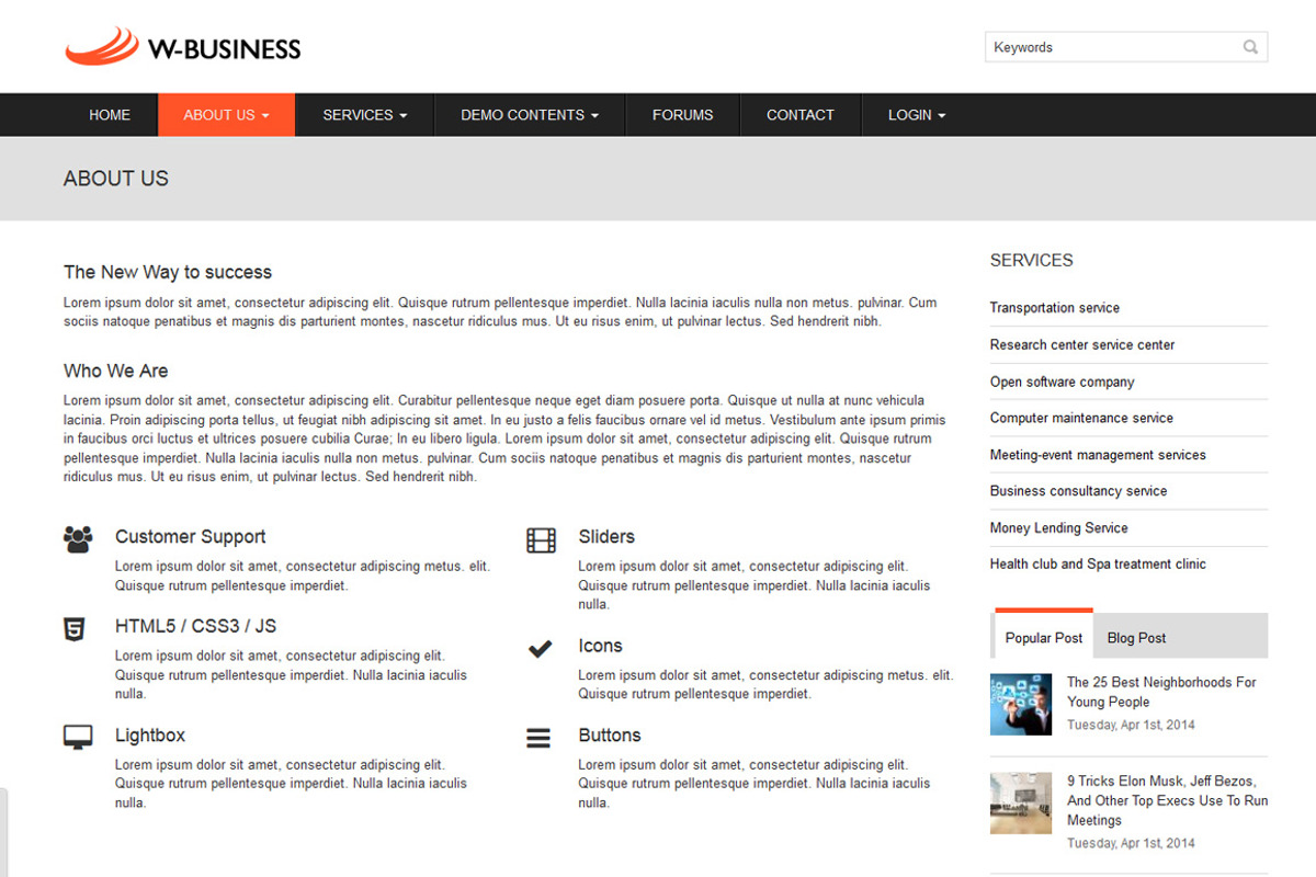 Business, a Websites & App Template by WeebPal Corp (Photo 3 of 5)