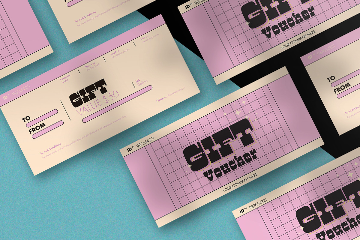 Retro Style Gift Voucher, a Templates & Theme by wavebreak (Photo 2 of 2)