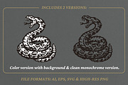 Vintage rattlesnake illustration, an Animal Illustration by lettett (Thumbnail 2 of 3)