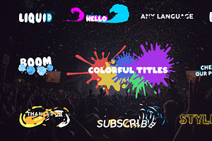 Colorful Titles | FCPX, a Templates & Theme by FlashFXbox