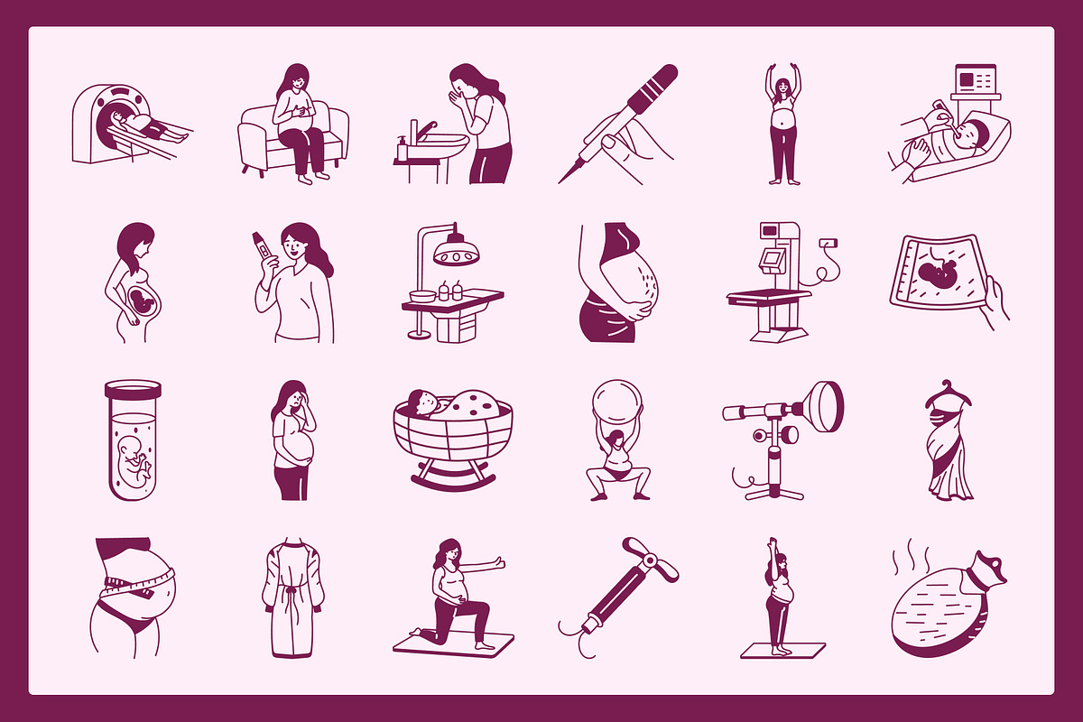 Animated Medical Obgyn Doodles, an Outline Icon by Vectors Market (Photo 3 of 4)
