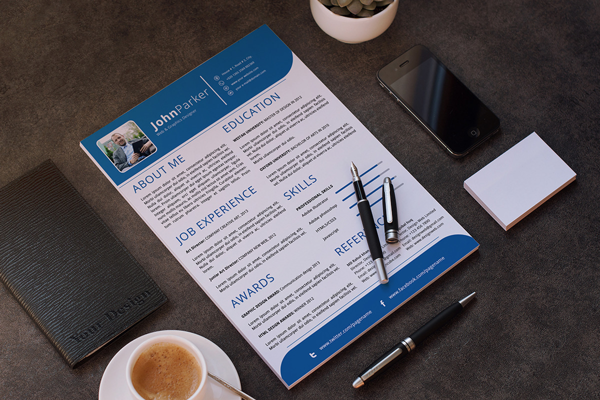 Resume, a Resume Template by themexriver (Photo 1 of 2)