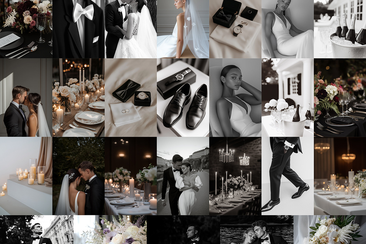 Noir Et Noir 200 Wedding Photos, a Beauty & Fashion Photo by Muse Mockups (Photo 24 of 30)
