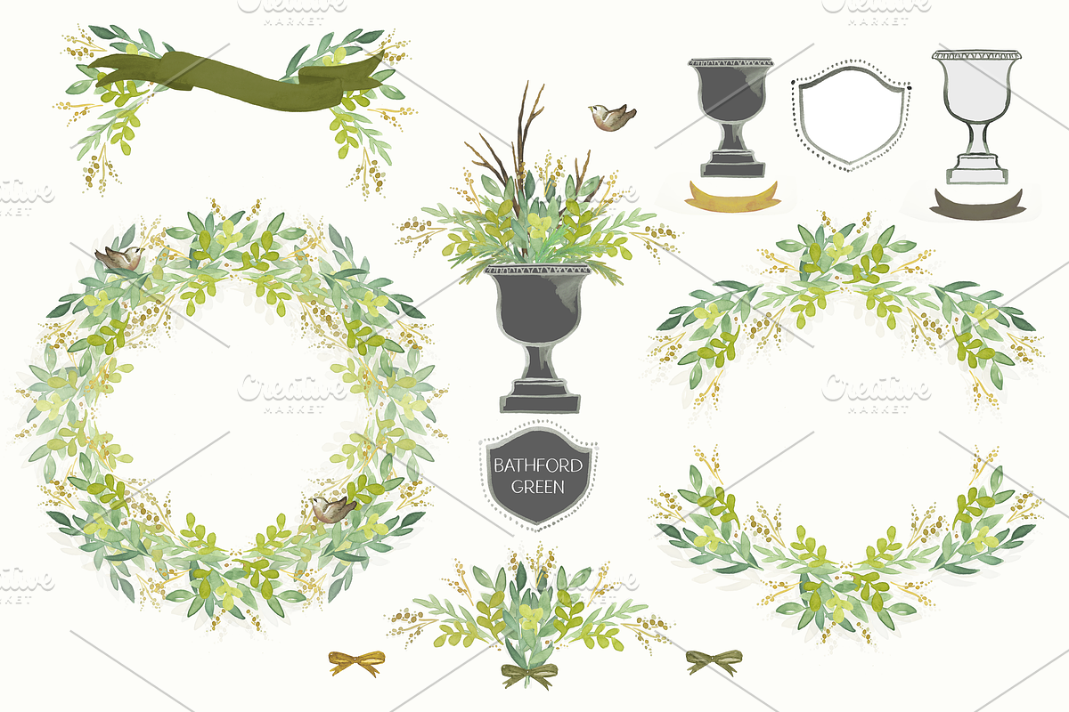 Bathford Green Collection, a Decorative Illustration by KLUGE+CO (Photo 9 of 13)