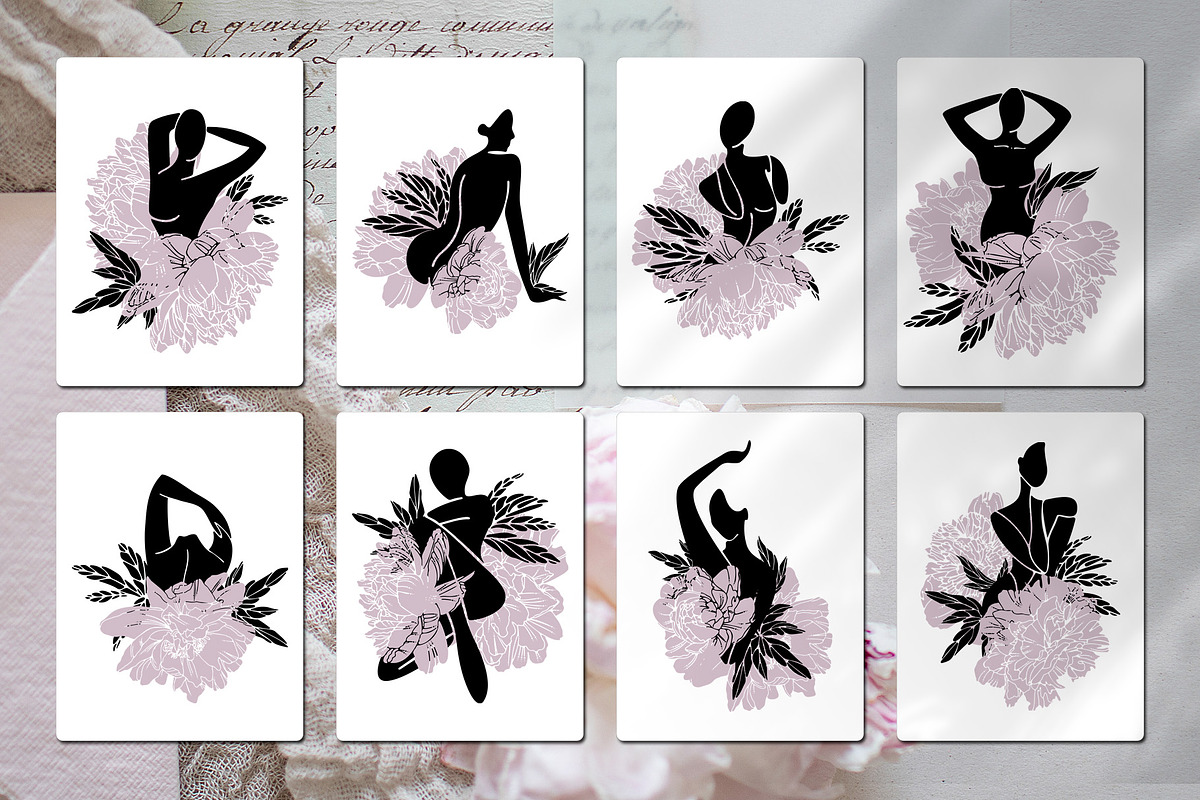 Female bodies and line art peonies, an Object Graphic by Vera●Suleimanova (Photo 7 of 17)