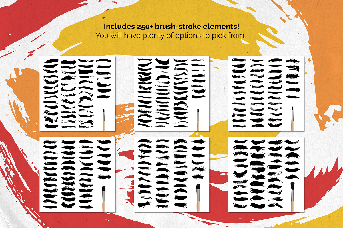 Vectorized Acrylic Brush Strokes, a Shape Add-On by Luis Batlle (Photo 3 of 4)