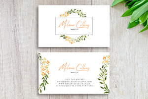 Floral Business Card Template