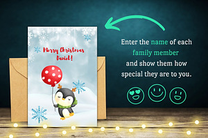 Christmas Card Templates Canva Set