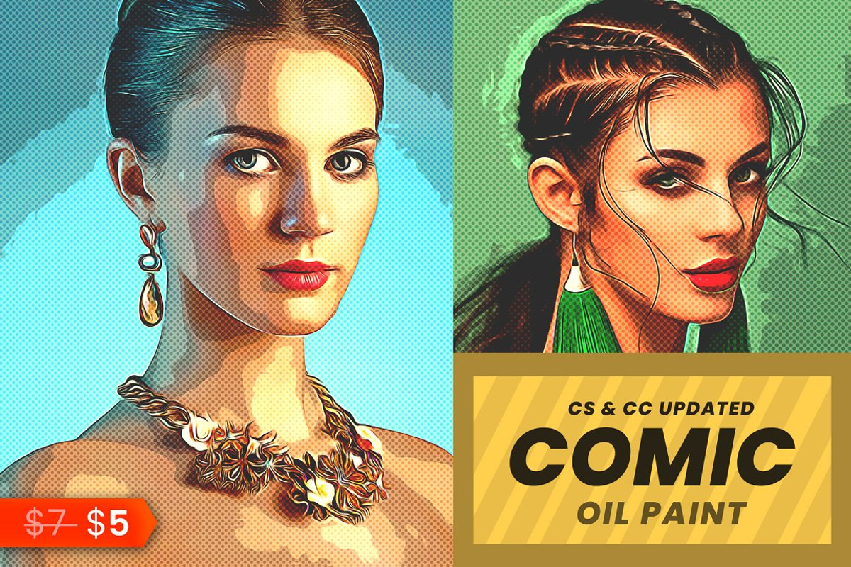 BUNDLE! 20 in 1 Oil Painting Effect, an Action Add-On by U_Design (Photo 20 of 22)
