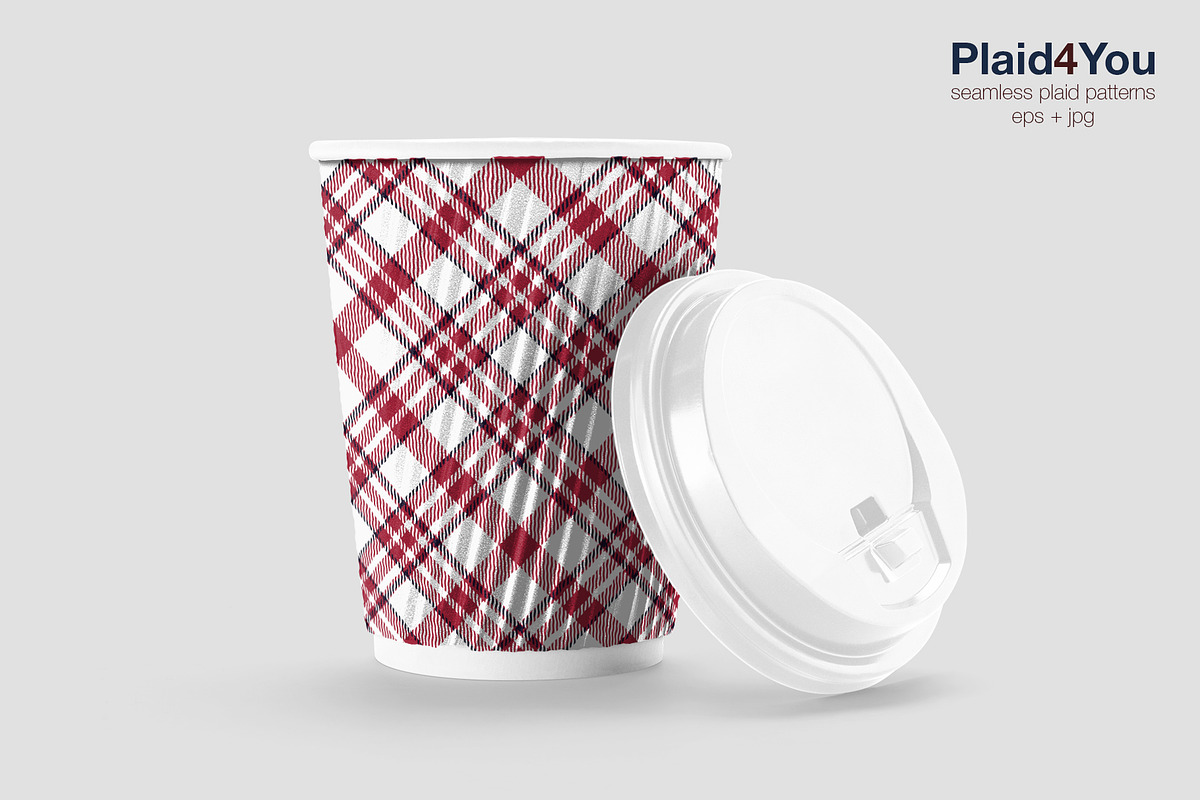 #79 Red & White Textile Design, a Pattern Graphic by Plaid4You (Photo 7 of 9)