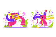 5 Coming Soon Vector Illustration, an Object Illustration by denayunebgt (Thumbnail 2 of 3)