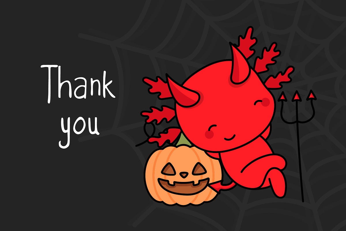 Cute Halloween Axolotl Set of Animal, an Animal Illustration by ArtVarStudio (Photo 3 of 3)