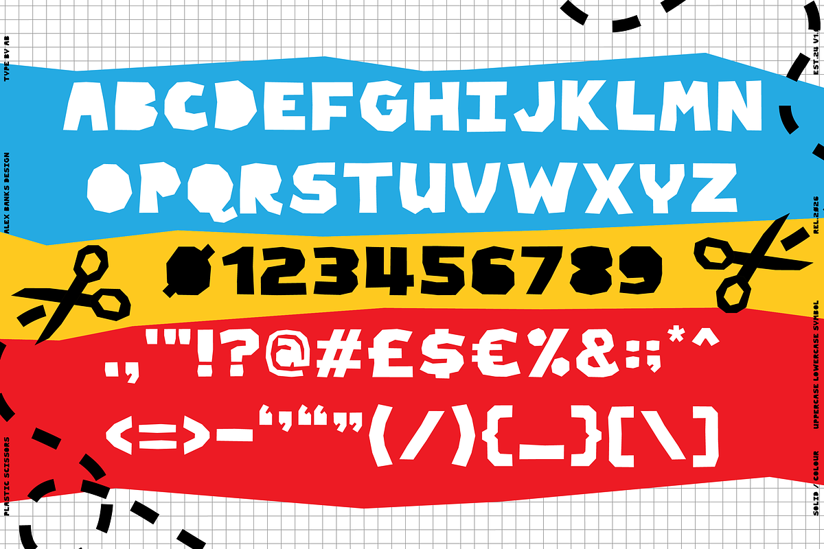 PLASTIC SCISSORS Playful Display, a Sans Serif Font by Alex-Banks Type (Photo 5 of 13)