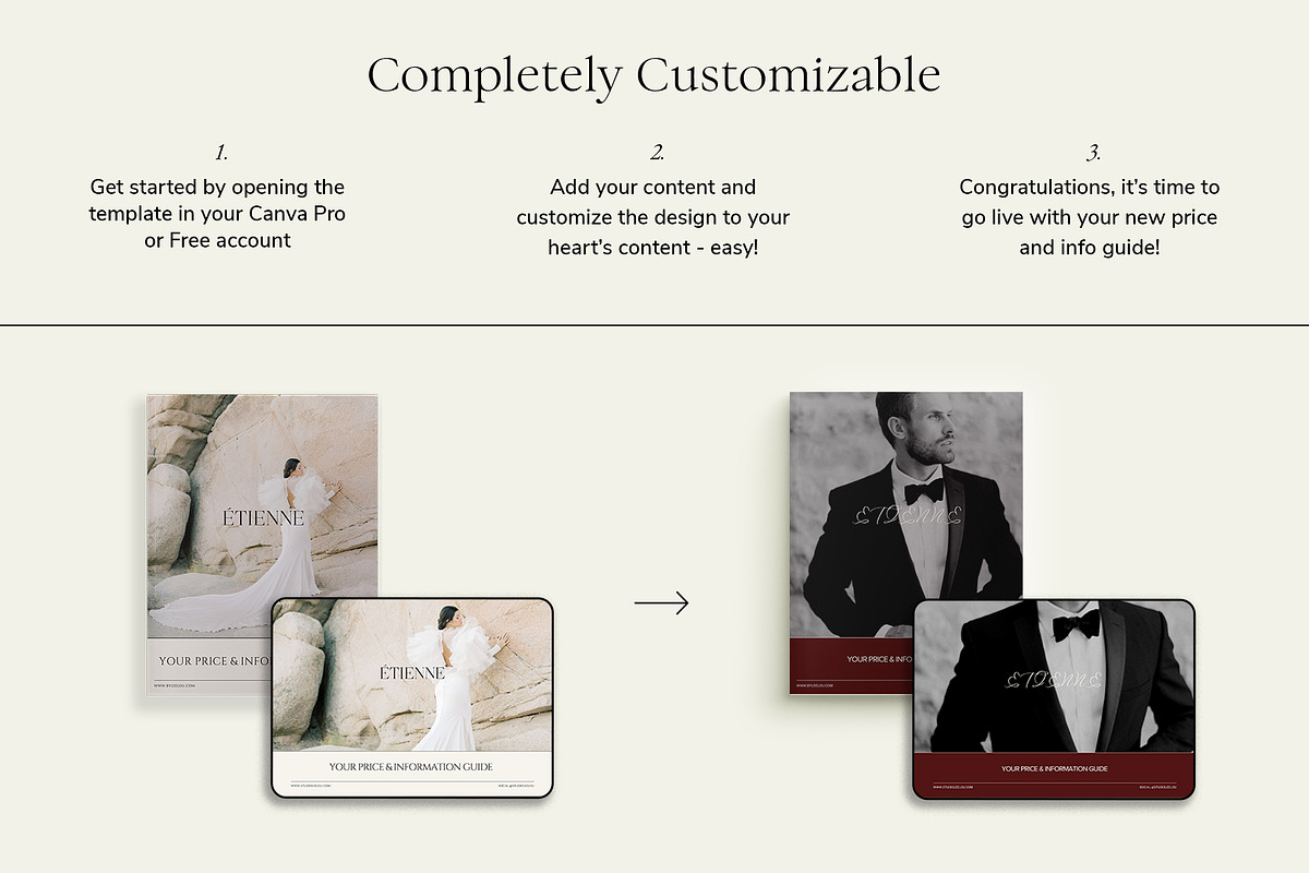 Minimal | Photo Price Guide Canva, a Templates & Theme by Studio Leelou (Photo 5 of 9)