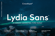 Lydia Sans, a Sans Serif Font by Craceltype (Thumbnail 1 of 9)