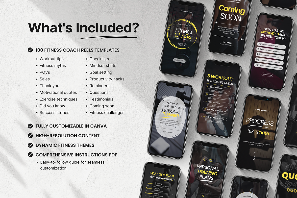 Fitness Instagram Reels Template, a Social Media Template by DigiPax (Photo 2 of 11)
