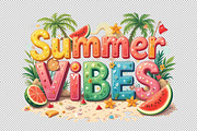 Retro Summer Vibes PNG, an Illustration by Sublimation Artist (Thumbnail 2 of 6)