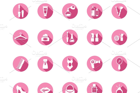 Shopping Pink Icons