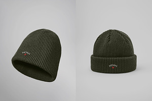 Realistic Beanie Hat Mockup 2